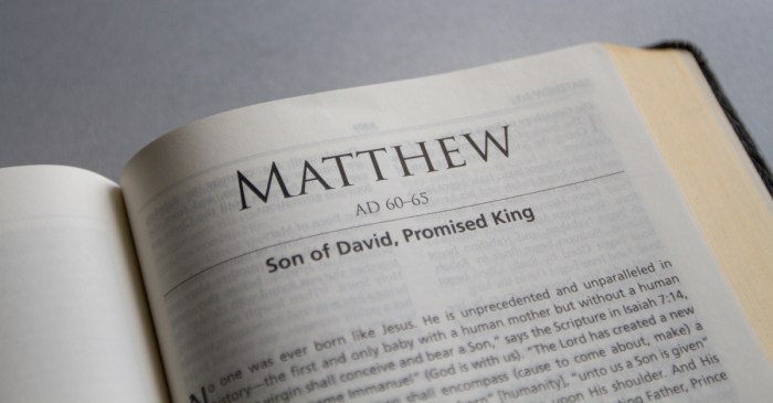 Bible quiz on the book of matthew