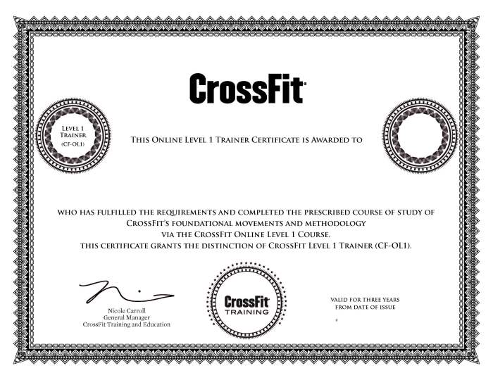 Crossfit level 2 assessment answers