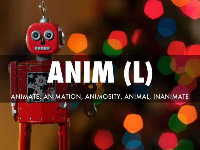 Words with the root word anim