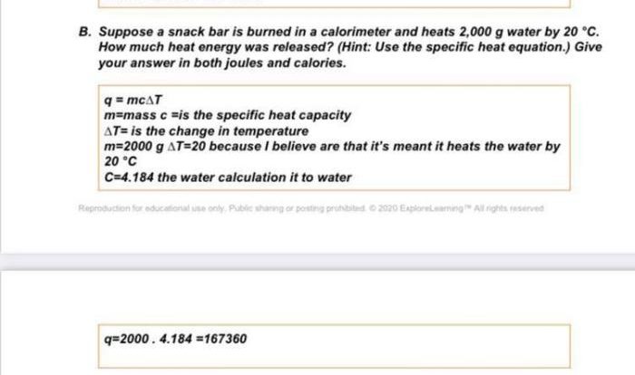 Calorimetry gizmo