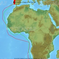 Map of bartolomeu dias voyage