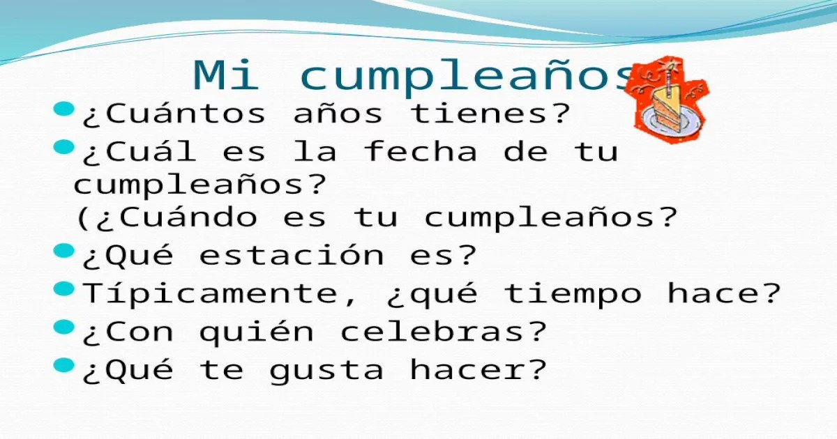 Cuál es la fecha de tu cumpleaños