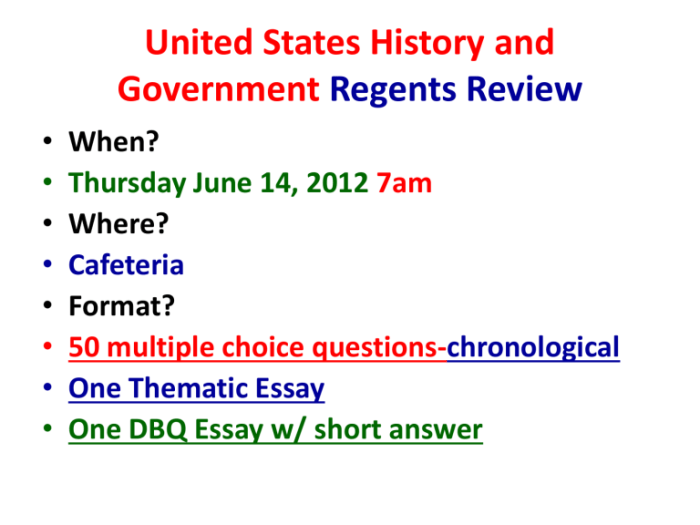 Us history and government regents review packet