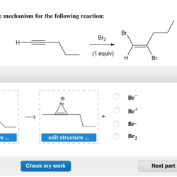 Mechanism draw following stepwise reaction hbr br part ch3br